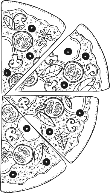 Textura de uma pizza